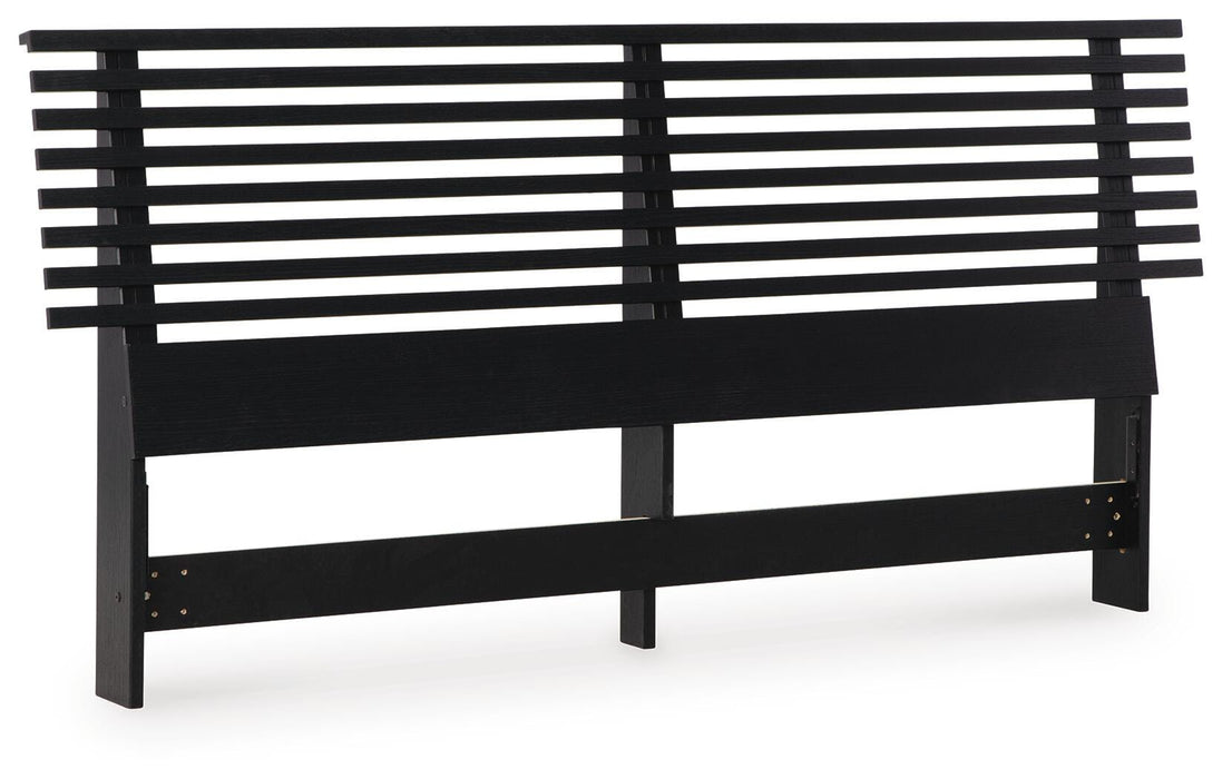 Danziar Black Queen Slat Headboard