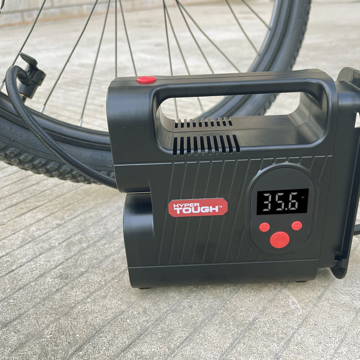 Hyper Tough DC 12V Digital Car Tire Inflator with Auto-off Function 100psi - new