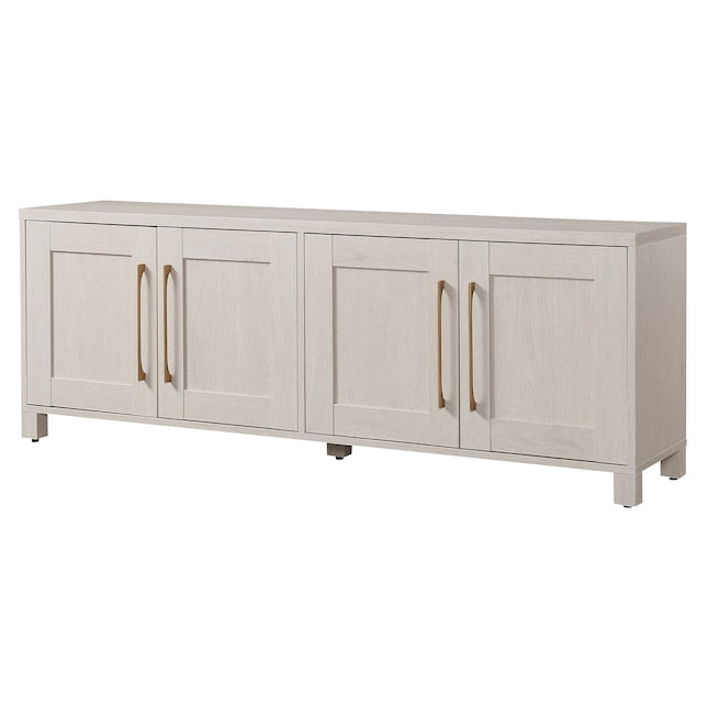Hailey Home Chabot Transitional Alder White 68-in W TV stand ( Accommodates TVs more than 70-in ) - new