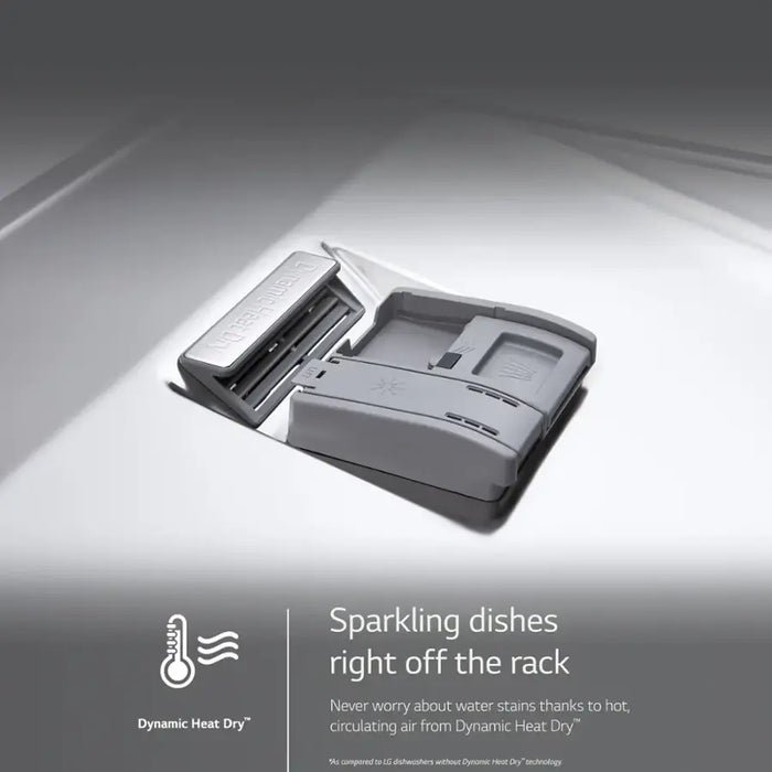 LG - 24" Top Control Smart Built-In Stainless Steel Tub Dishwasher with 3rd Rack, QuadWash Pro and 42dba - PrintProof Stainless Steel - open_box