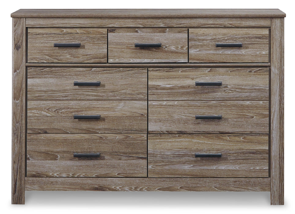 Zelen Warm Gray Bedroom Furniture Pieces