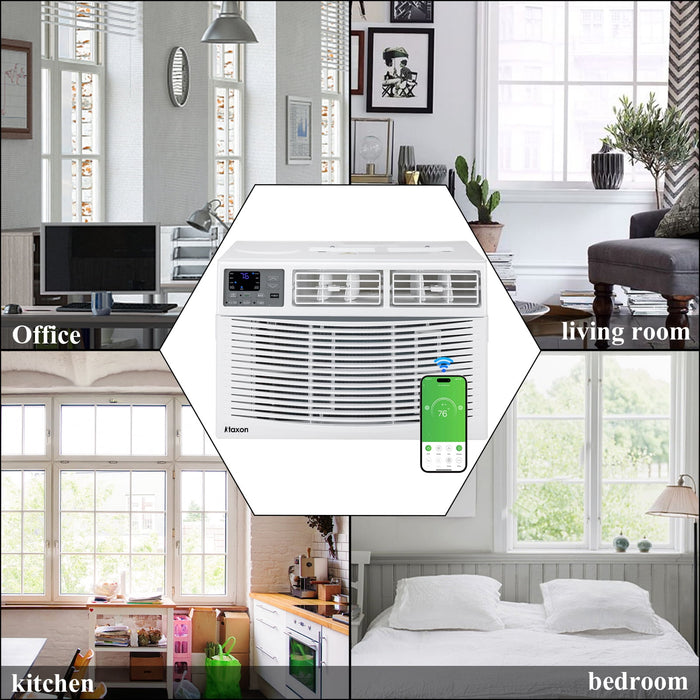 Ktaxon 14000BTU 115V Window Air Conditioner With WiFi and Eco Mode for Medium Rooms - new