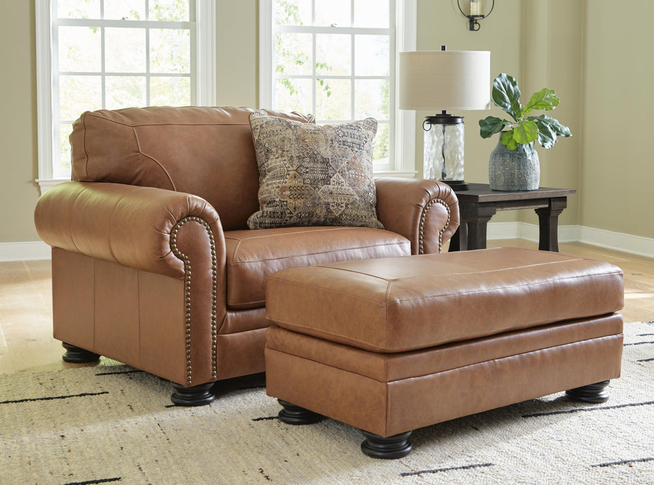 Carianna Caramel Carianna Chair and Ottoman
