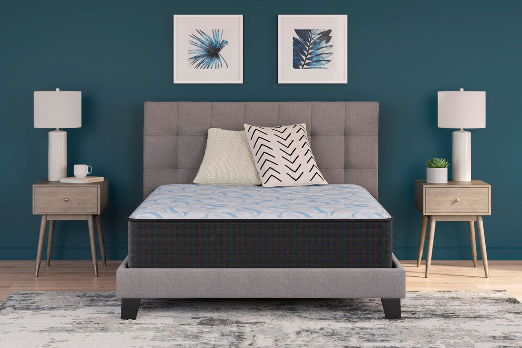 Elite Springs Firm Gray/Blue Queen Mattress