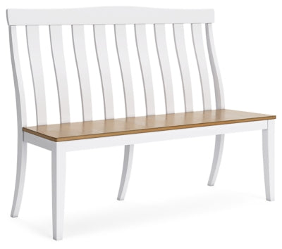 Ashbryn White/Natural Double Dining Chair (1/CN)