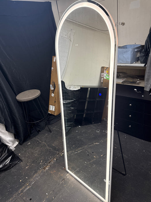 CONCETTA 71"x 26" Arched Full Length LED Floor Mirror , 3 Light Modes for Bedroom and Cloakroom - new