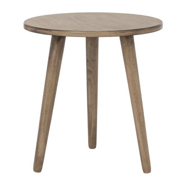 SAFAVIEH Orion Round 3-Leg Casual Accent Table, Desery Brown - open_box