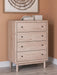 Shapella Tan Four Drawer Chest