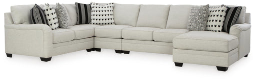Huntsworth Dove Gray Huntsworth 5-Piece Sectional with Chaise