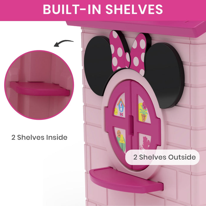 Disney Minnie Mouse Plastic Indoor,Outdoor Playhouse with Easy Assembly - use_like_new
