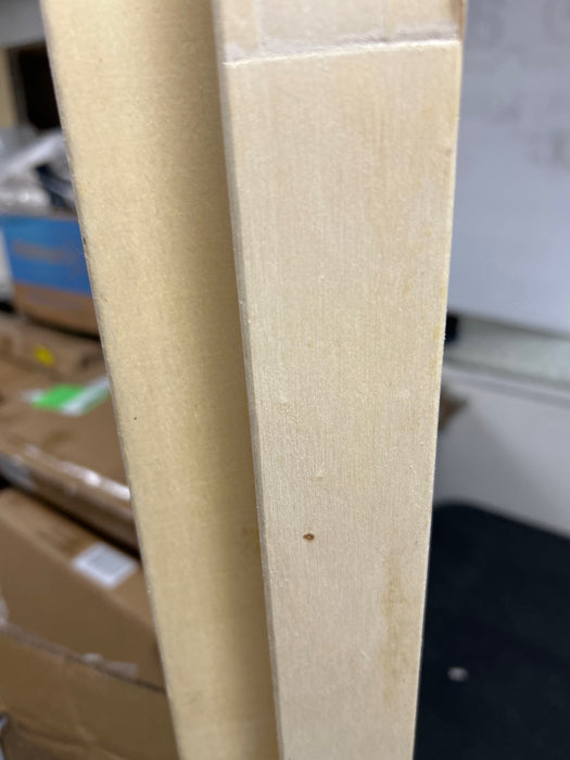 ChaletPosh Twin White Metal Platform Bed with Headboard - new