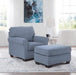 Carissa Manor Denim Carissa Manor Chair and Ottoman