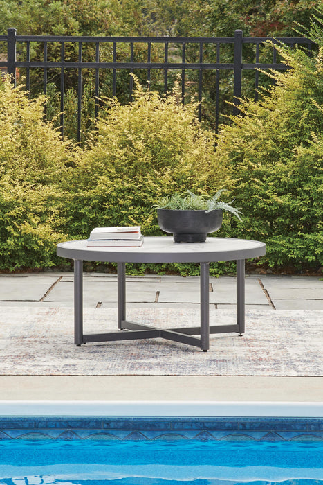 North Island Gray Round Cocktail Table