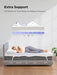 PERLECARE Full Size Mattress Topper, 3 Inch Gel Memory Foam Mattress Topper for Pressure Relief, Premium Soft Topper for Cooling Sleep, Non-Slip Design with Removable&Washable Cover,Oeko-Tex Certified