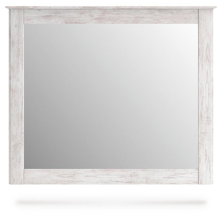 Fenderport Whitewash Bedroom Mirror