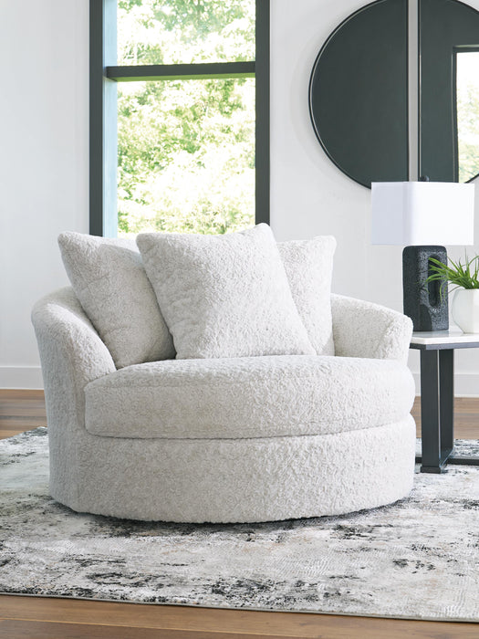 Snodoodle Arctic Oversized Swivel Accent Chair