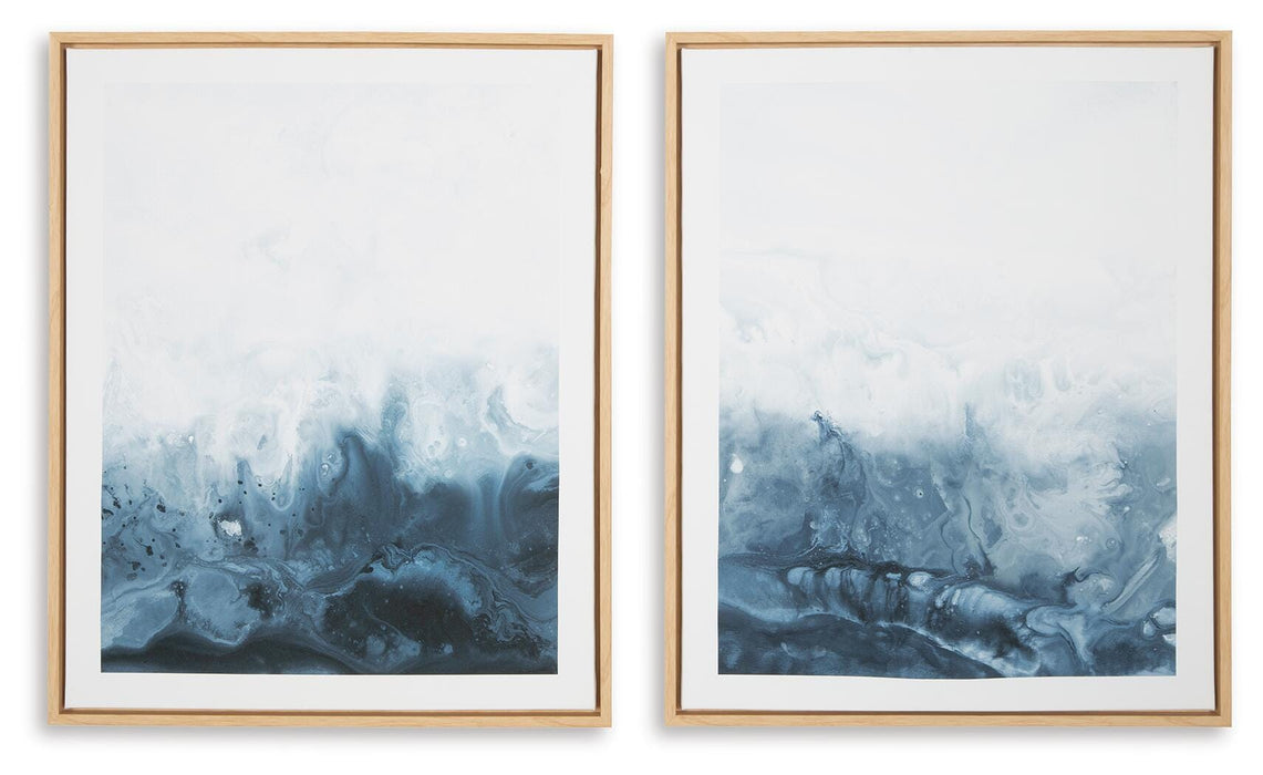 Holport Blue/White Wall Art Set (Priced Per Item, Must Order 2, 4, 6, or 8)