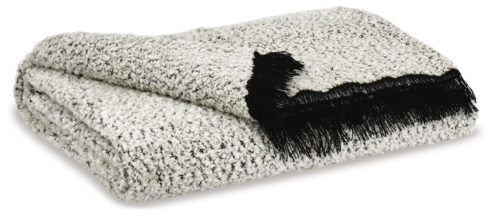 Leonita Black/White Throw