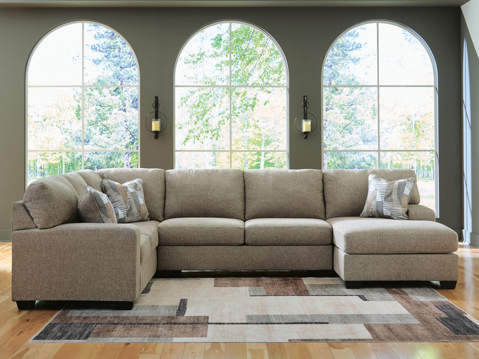 Newellen Hemp Newellen 3-Piece Sleeper Sectional with Chaise