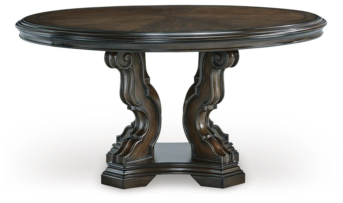 Maylee Dark Brown Maylee Dining Table