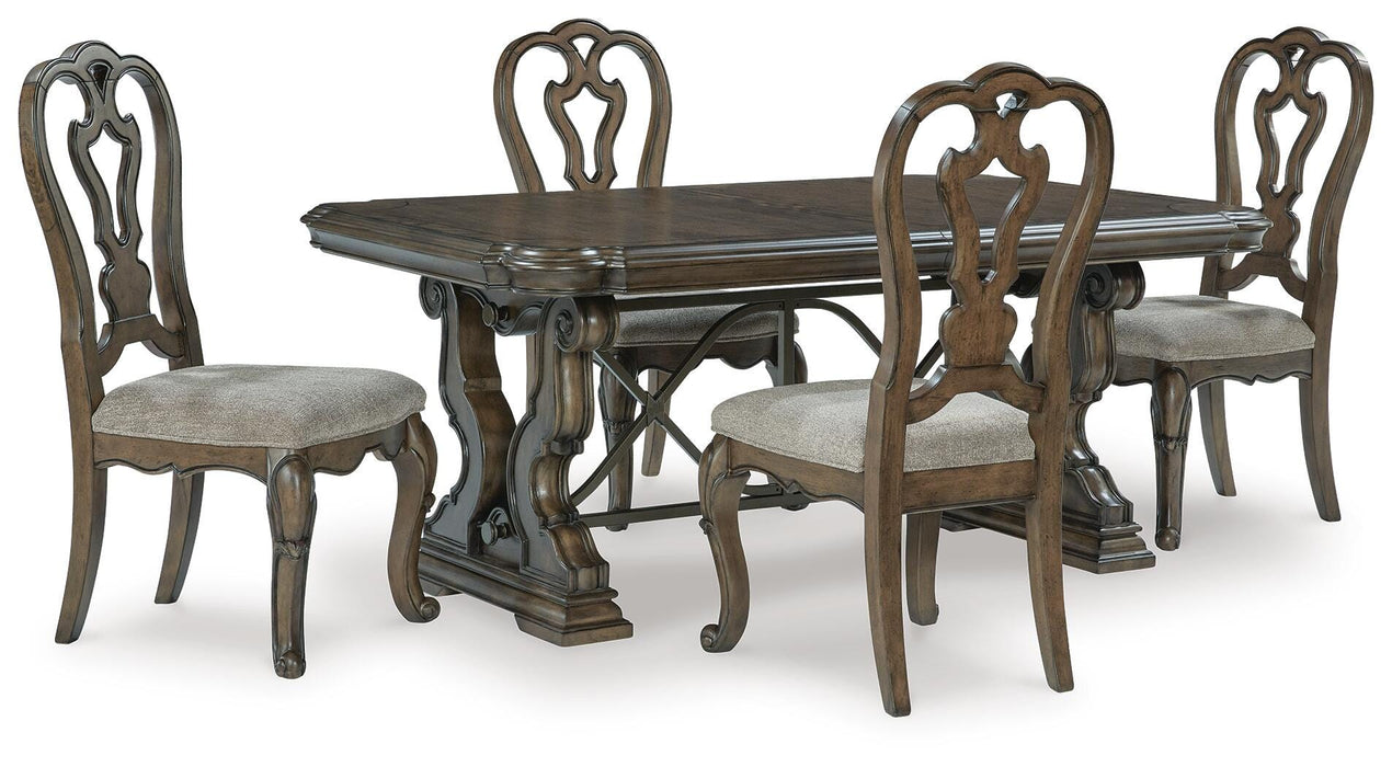 Maylee Dark Brown Dining Collection