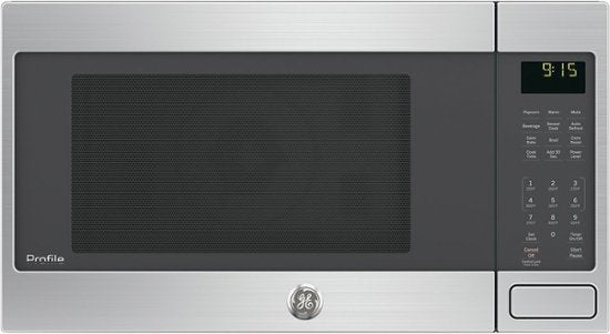 GE - 1.5 Cu. Ft. Mid-Size Microwave - Stainless Steel - display_model
