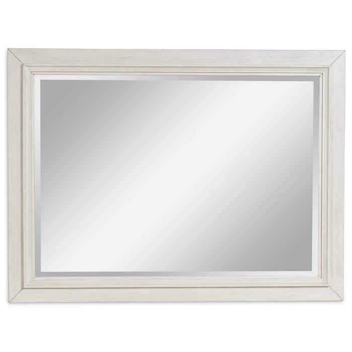 Shaybrock Antique White/Brown Bedroom Mirror
