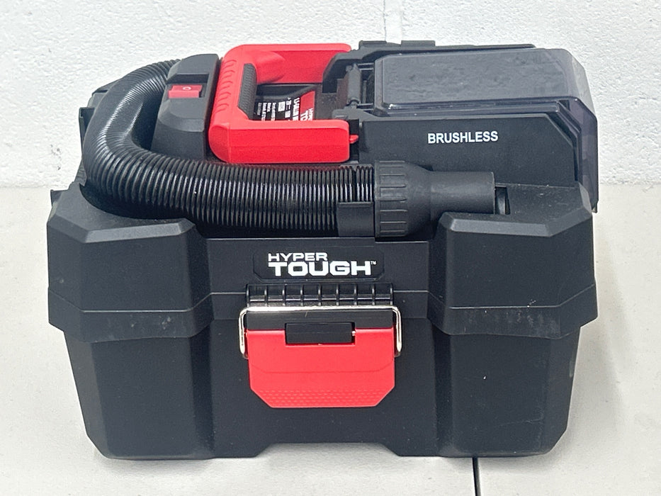 Hyper Tough 1.5 Gallon Wet Dry Vac, 20V Max, Brushless Motor, Cordless, Battery and Charger Included - new
