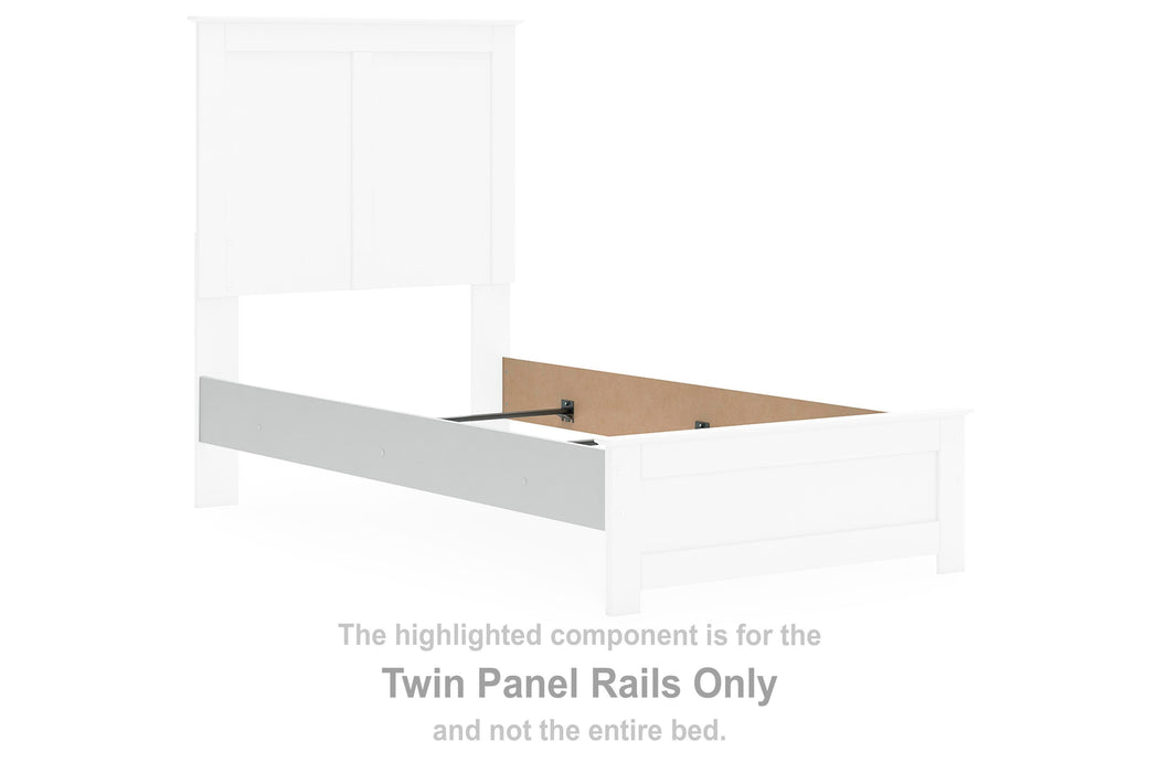 Bostwick Shoals White Twin Panel Rails