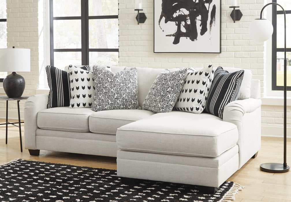 Huntsworth Dove Gray Huntsworth 2-Piece Sectional with Chaise
