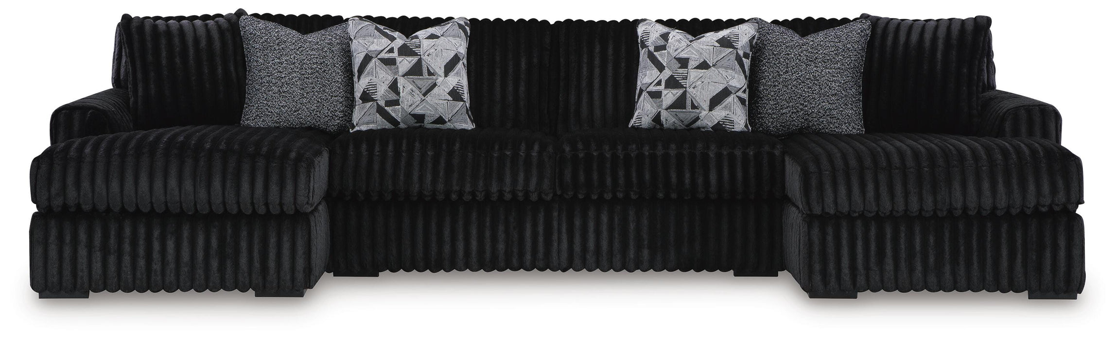 Midnight-Madness Onyx Midnight-Madness 3-Piece Sectional with Chaise