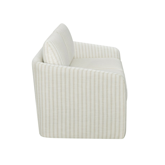 Beautiful Drew 72.2" Sofa by Drew Barrymore for Adults, Striped Linen - new