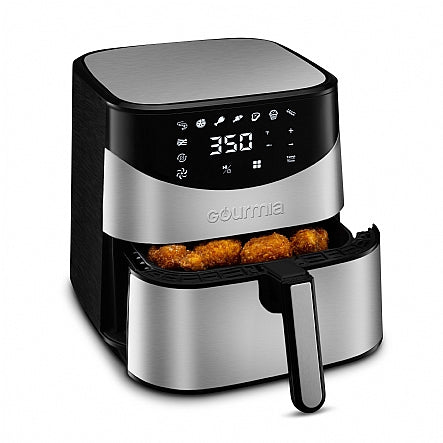 GAF685 Digital Free Fry Air Fryer- No Oil Healthy Frying - LCD Display - 8 Presets - 1700 Watt - 6 Qt Pan - Recipe Book Included - open_box