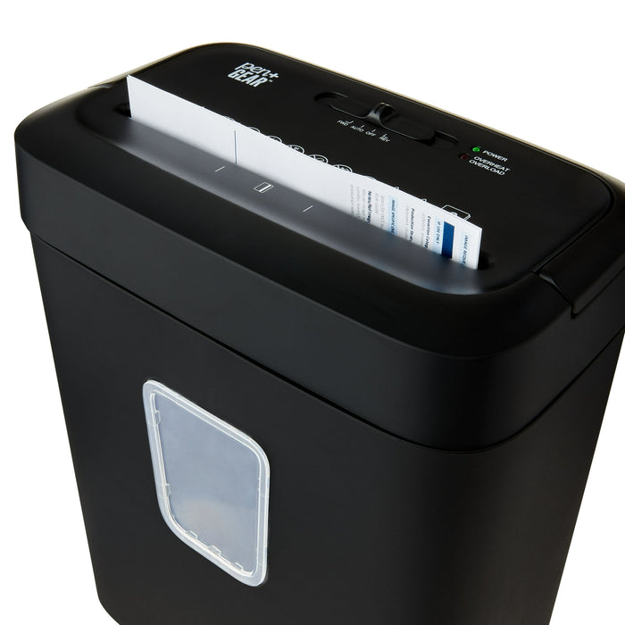 Pen+Gear 6-Sheet Cross-Cut Paper/Credit Card Shredder with 3.7 Gallon Bin, Black, Home & Office Use - new
