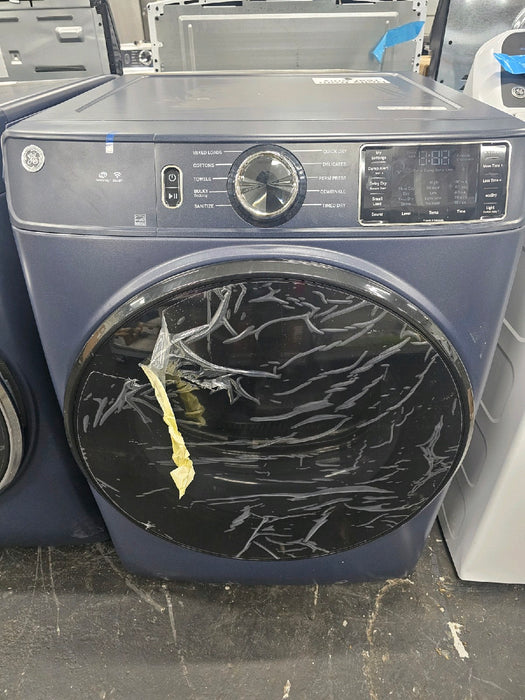 GE - 7.8 Cu. Ft. Stackable Smart Electric Dryer with Sanitize Cycle - Sapphire Blue - new
