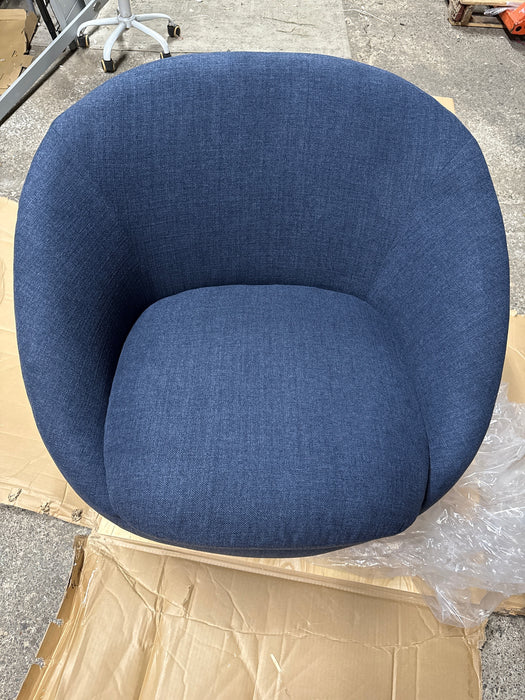 Better Homes & Gardens Mira Swivel Accent Chair, Indigo - open_box