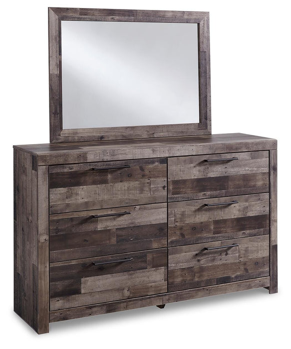 Derekson Multi Gray Derekson Dresser and Mirror