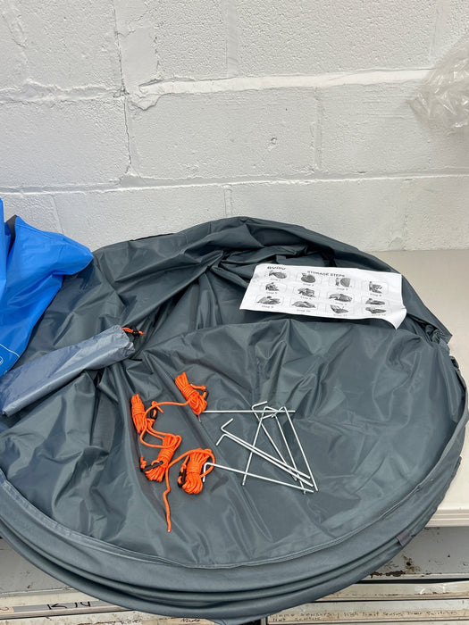 4 Person Pop Up Tents for Camping, CoPedvic Waterproof Instant Family Tents Upgraded Large Size with 2 Doors, Blue - new