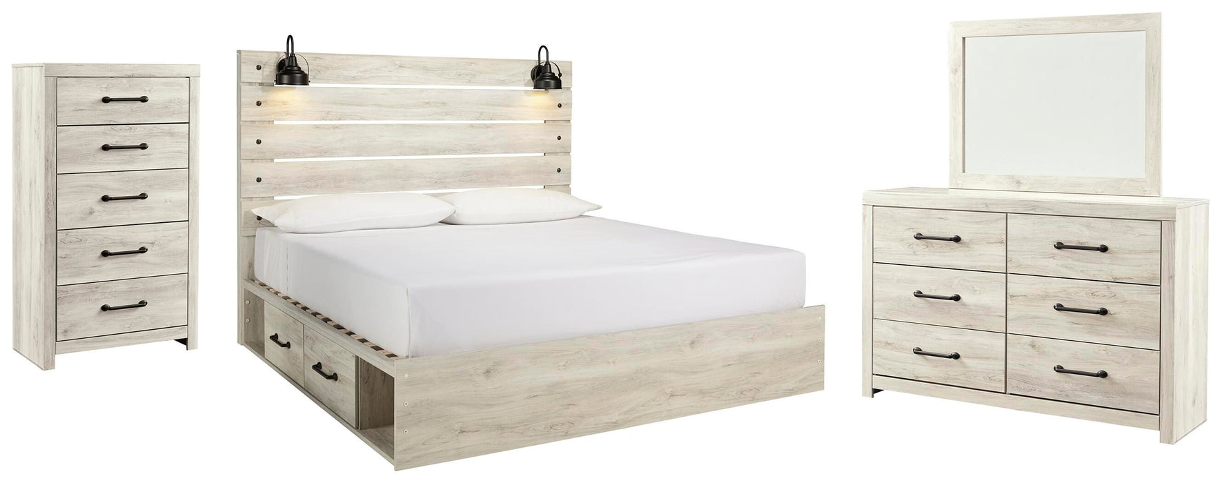 Cambeck Whitewash Panel Bedroom Collection
