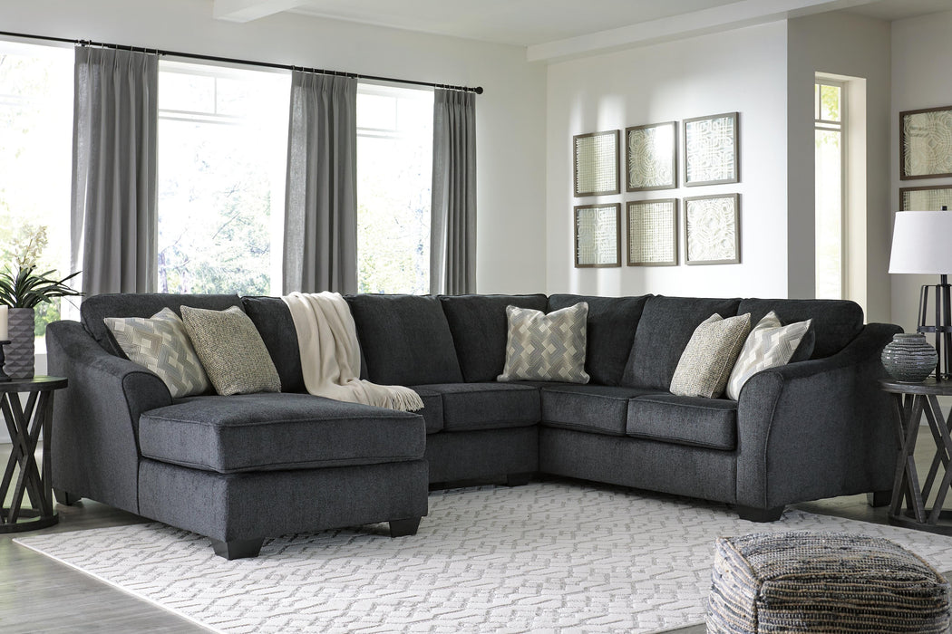 Eltmann Slate Eltmann 3-Piece Sectional with Chaise
