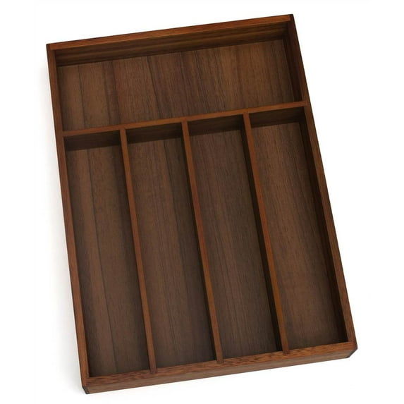 Lipper International Acacia Smaller Flatware Tray - open_box