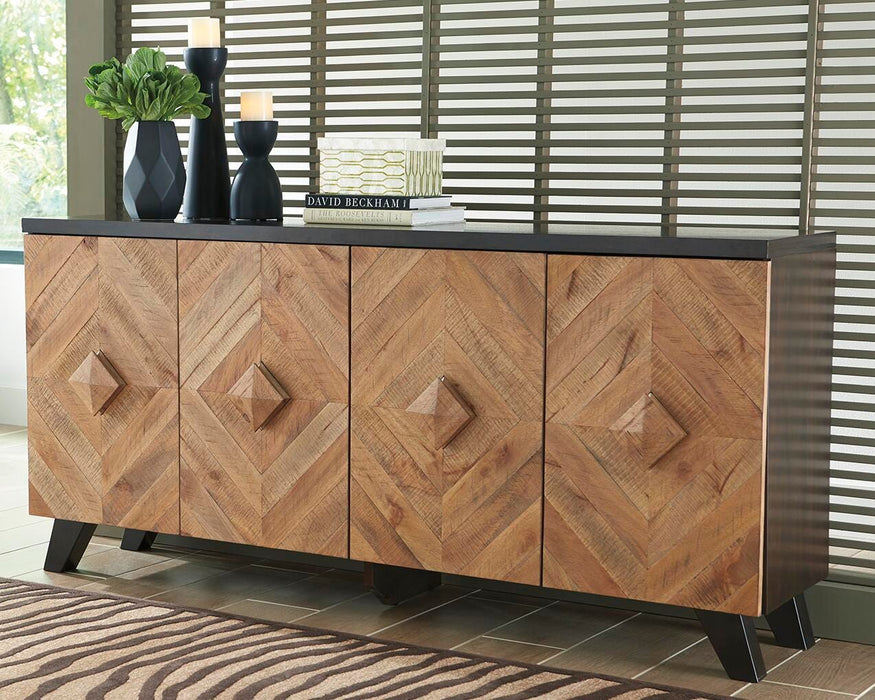 Robin Ridge Two-tone Brown Accent Cabinet