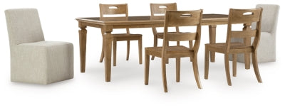 Mylarken Brown Mylarken Dining Table and 6 Chairs