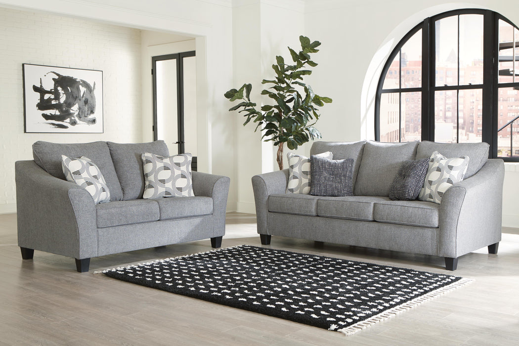 Mathonia Smoke Mathonia Sofa and Loveseat