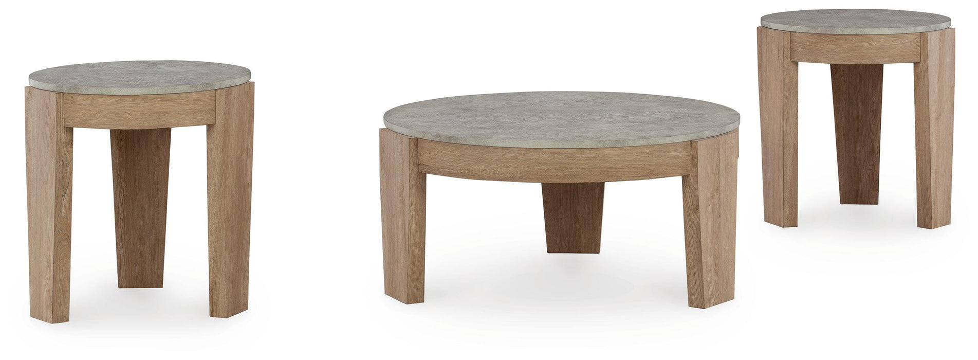 Guystone Light Brown Occasional Table Set (3/CN)