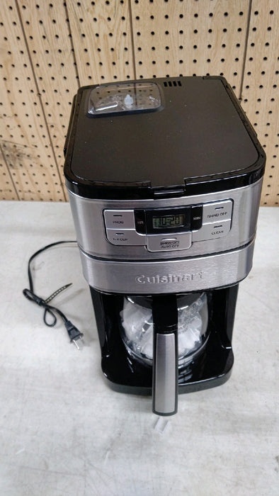 Cuisinart DGB-400 Automatic Grind and Brew 12-Cup Coffeemaker with 1-4 Cup Setting and Auto-Shutoff, Black/Stainless Steel - use_like_new