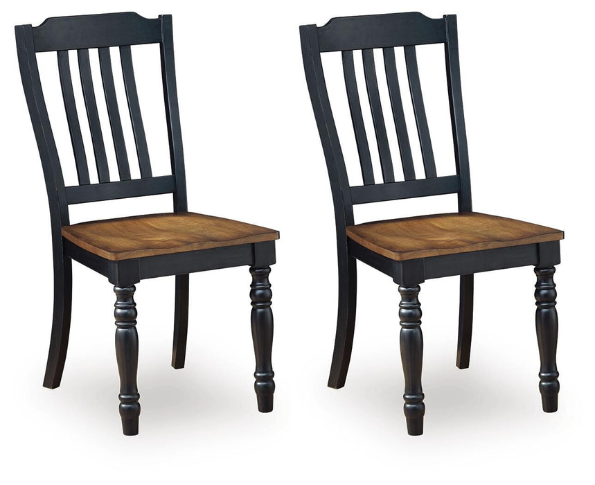 Loganeer Black/Brown Dining Room Side Chair (Priced Per Item, Must Order 2, 4, 6, or 8)