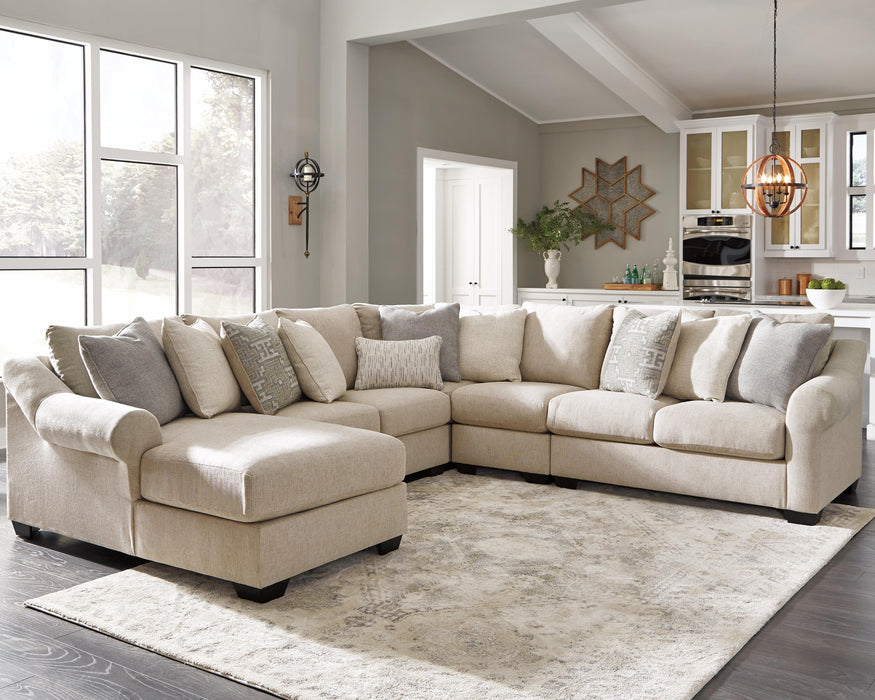 Carnaby Linen Carnaby 5-Piece Sectional with Chaise