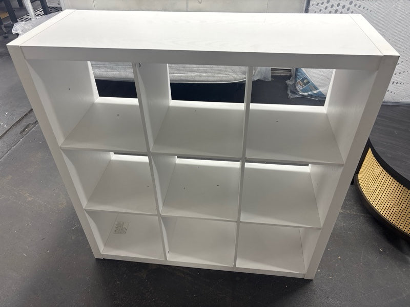 Better Homes & Gardens 9 Cube Storage Organizer, White Texture - new