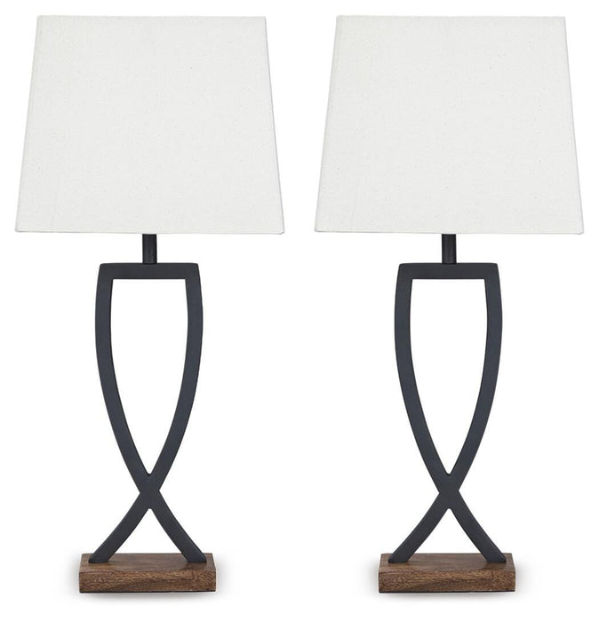 Makara Black/Brown Metal Table Lamp (Priced Per Item, Must Order 2, 4, 6, or 8)